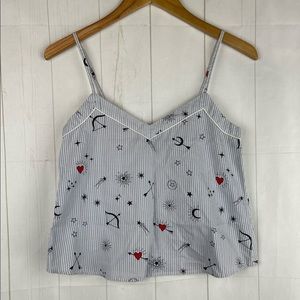 Topshop Striped Cami Top Size 4